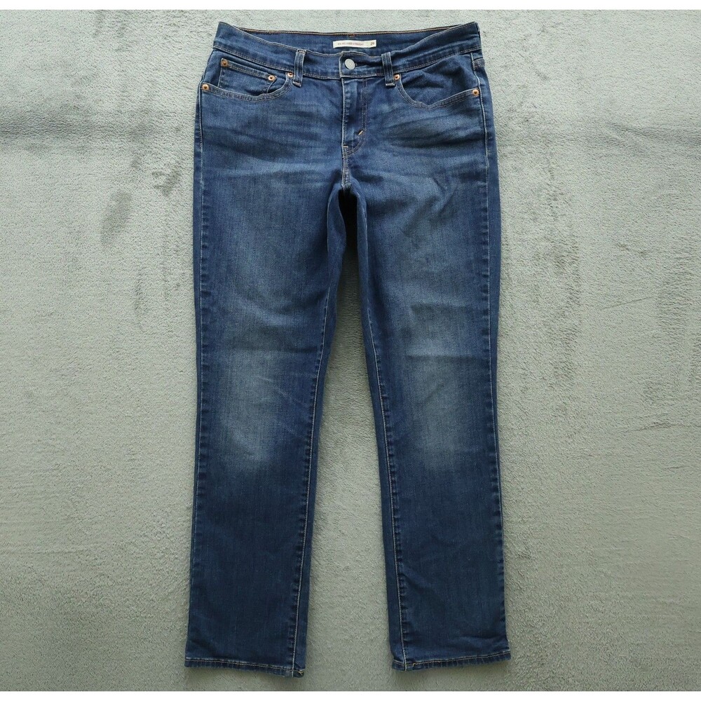 Levi's 414 Jeans Women's Size 29 Blue Mid-Rise Relaxed Straight Denim 29" Inseam